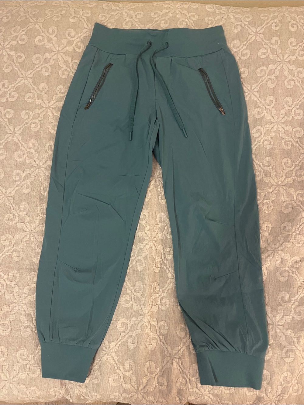 Athleta Teal Drawstring Jogger Pants